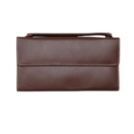 Women Leather Wallet – Brown Cow Leather Wallet with Magnetic Closure