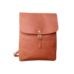 Leather Travel Backpack |Mustard Full-Grain Cow Leather Backpack