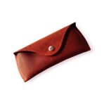 Rust Leather Sunglasses Case | Slim Crazy Horse Eyeglass Case