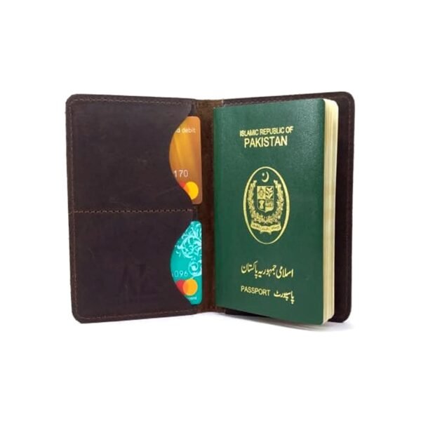 Choco Brown Leather Passport Cover | Vintage Full-Grain Travel Wallet