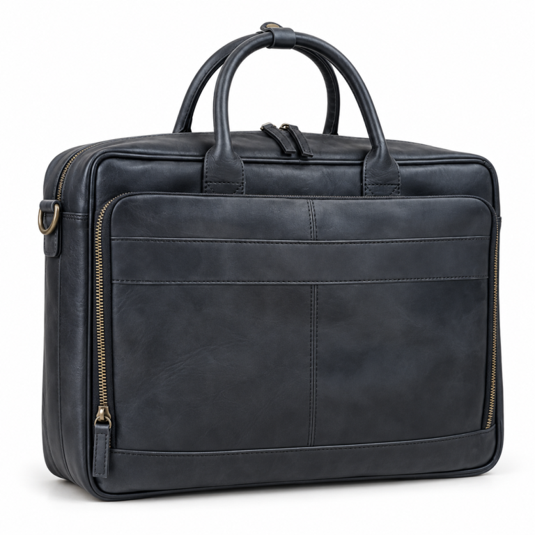 15Inch Black premium Leather Laptop Bag | 14"-16" Compatible (Copy)