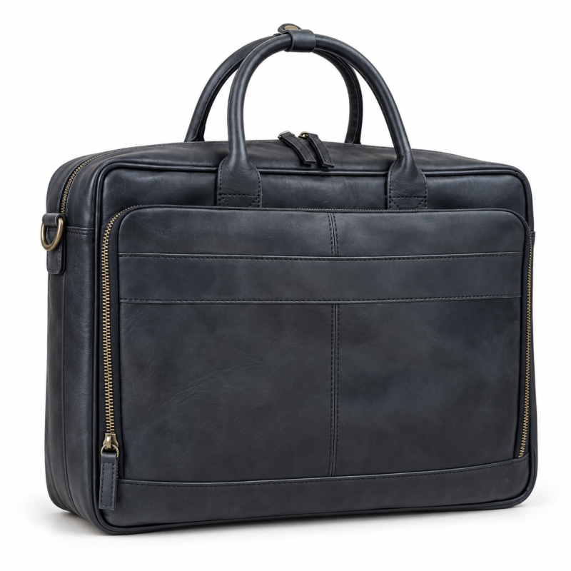 15Inch Black premium Leather Laptop Bag | 14"-16" Compatible (Copy)