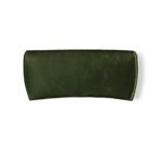 Olive Leather Eyeglass Case | Slim Crazy Horse Optical Cover