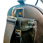 Softy Black Leather Duffel Bag Travel & Weekender Bag