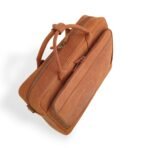 Light Brown Leather Laptop Bag  | 14"-16" Mustard Cowhide