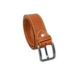 Men’s Full Grain Buffalo Leather Casual Belt For Men Mustard (40mm)