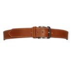 Men’s Full Grain Buffalo Leather Casual Belt For Men Mustard (40mm)