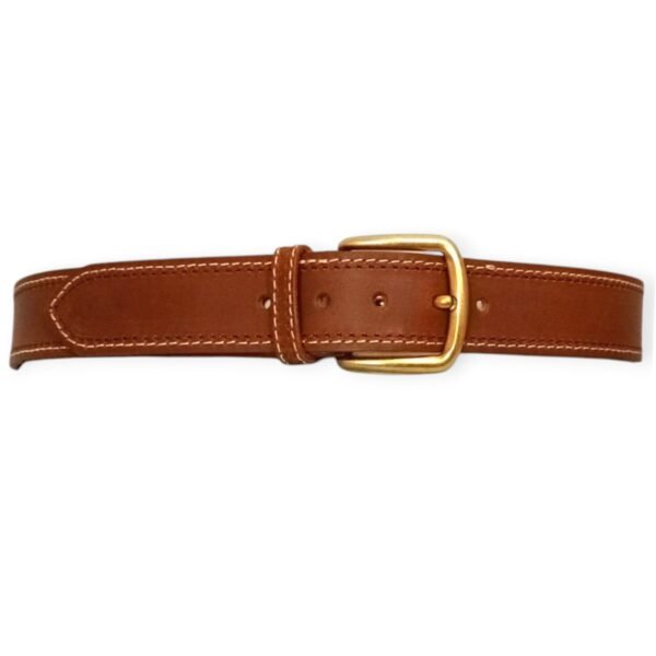 Men’s Full Grain Buffalo Leather Casual Belt For Men Mustard (40mm)