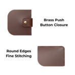 Executive Brown Leather Organizer for A5 Notebook / Diary and Mobile Phone with Card Slots