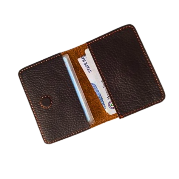 Choco Softy Small Leather Wallet | Slim Card Holder with Magnetic Closure