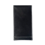 Black Leather glasses case| Textured Optical Cover with Flap Closure
