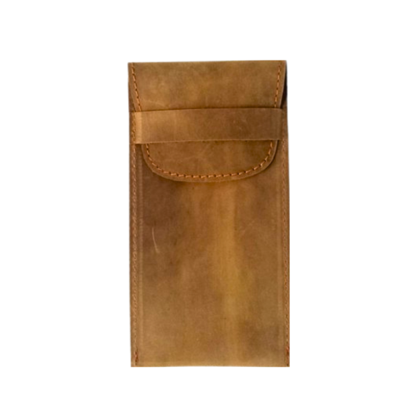 Tan Leather Glasses Cover -Sunglasses Cover