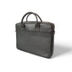 Black Leather Laptop Bag for Men | 15" Premium Messenger Work Bag