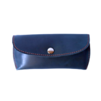 Navy leather glasses case - Optical Case