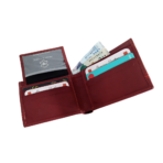 Leather Wallet for Men |Burgundy Slim Bifold
