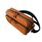 Tan Leather Crossbody Bag for Men & Women | Handcrafted Cow Leather