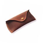 Tan Leather Glasses Case