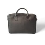 Black Leather Laptop Bag for Men | 15" Premium Messenger Work Bag