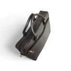 Black Leather Laptop Bag for Men | 15" Premium Messenger Work Bag