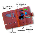 Rust Leather Ipad Sleeve – iPad/MacBook 12 Inch Sleeve, Notebook & Mobile Holder