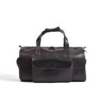 Choco Leather Duffel Bag | Premium Pull-Up Weekender & Travel Bag