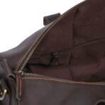 Choco Leather Duffel Bag | Premium Pull-Up Weekender & Travel Bag