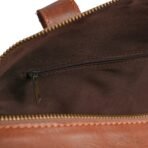 Camel Brown Premium Pull-Up Leather Duffle Bag Weekender Bag | Full-Grain Cowhide