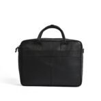 Black Leather Laptop Bag Briefcase 14", 15" & 16" Premium Cow Leather