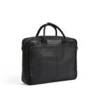 Black Leather Laptop Bag Briefcase 14", 15" & 16" Premium Cow Leather