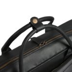 Black Leather Laptop Bag Briefcase 14", 15" & 16" Premium Cow Leather