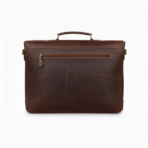 Dark Brown Leather Laptop Bag 15.6" Messenger Bag