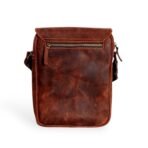 Crossover Reddish Brown Cow Leather Crossbody Bag | Crazy Horse Finish