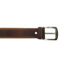 Casual Belts for Men Dark Brown Top Grain Buffalo Leather (40mm)