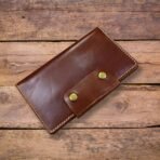 Chestnut Leather Travel Wallet | Premium Passport & Document Organizer