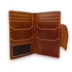 Chestnut Leather Travel Wallet | Premium Passport & Document Organizer