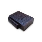 Deep Purple Crocodile Embossed Leather Cigarette case | Tobacco Cover with Lighter Pouch (Copy)