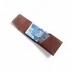 Brown Leather Card Holder| Slim Card Holder with Magnetic Closure