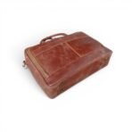 15-Inch Dark Brown premium Leather Laptop Bag | 14"-16" Compatible
