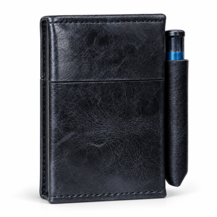 Black Leather Cigarette Pouch by House of Leather