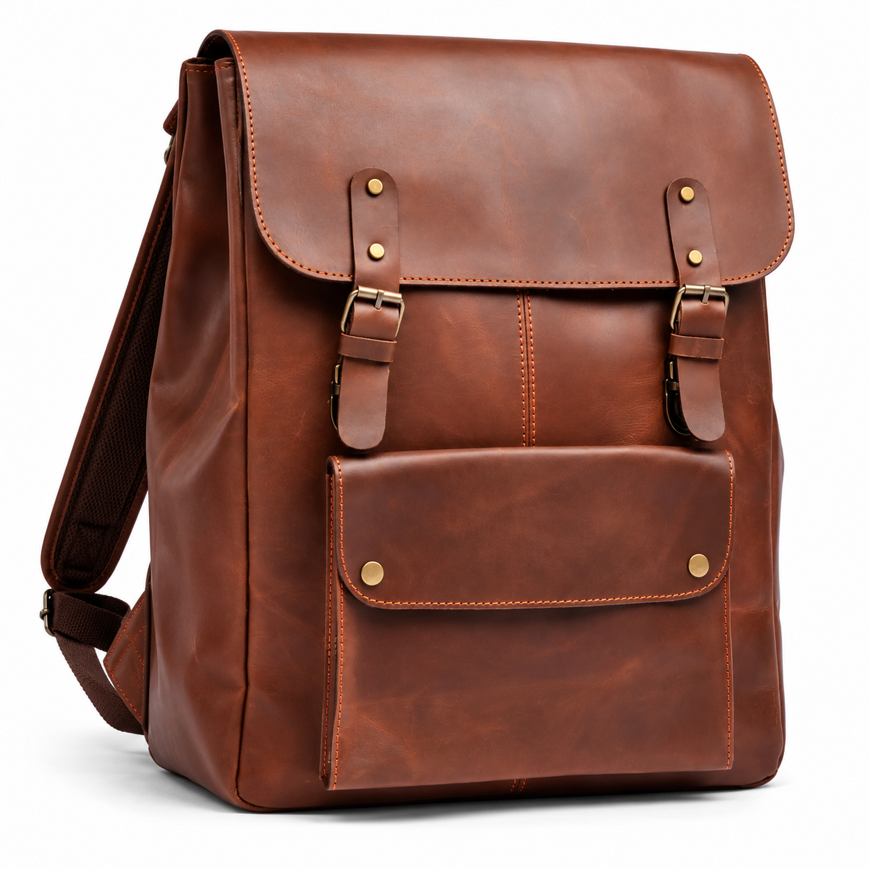 Camel Brown Leather Laptop Backpack – Stylish Travel & Work Companion Camel Brown Leather Laptop Backpack – Stylish Travel & Work Companion