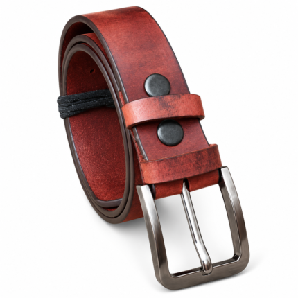 Casual Belt for Men Brown Casual Top Grain Buffalo Leather 40mm