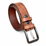 Casual Belt for Men Camel Brown Casual Top Grain Buffalo Leather 40mm