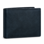 Charcoal Grey Slim Fold Leather Wallet