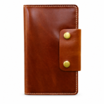 Chestnut Leather Travel Wallet | Premium Passport & Document Organizer