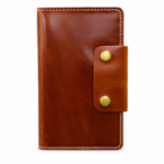 Chestnut Leather Travel Wallet | Premium Passport & Document Organizer