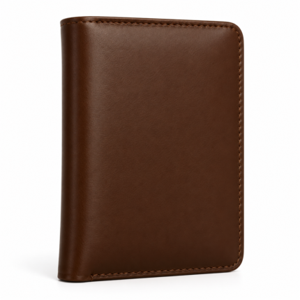 Choco Brown Leather Passport Cover | Vintage Full-Grain Travel Wallet