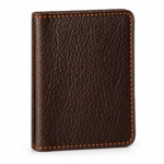 Choco Softy Small Leather Wallet | Slim Card Holder with Magnetic Closure