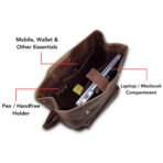 Leather Laptop Backpack  Dark Brown Travel Backpack for Men & Women | Full-Grain Cowhide
