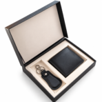 Gift Set for Him - Leather Wallet and Keyring