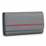 Grey Women's Leather Wallet